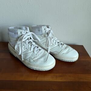 New Balance 650R Triple White High Ankle basketball Sneaker Mens 6.5 BB650RWW